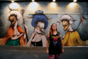 La street-artiste Miss Van