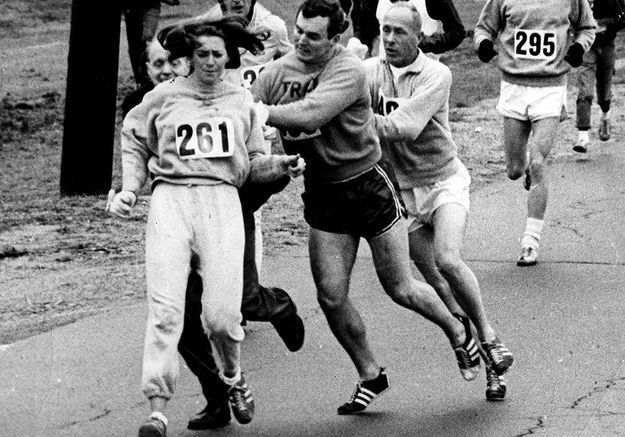 • Kathrine Virginia Switzer première femme à courir le marathon de Boston en 1967