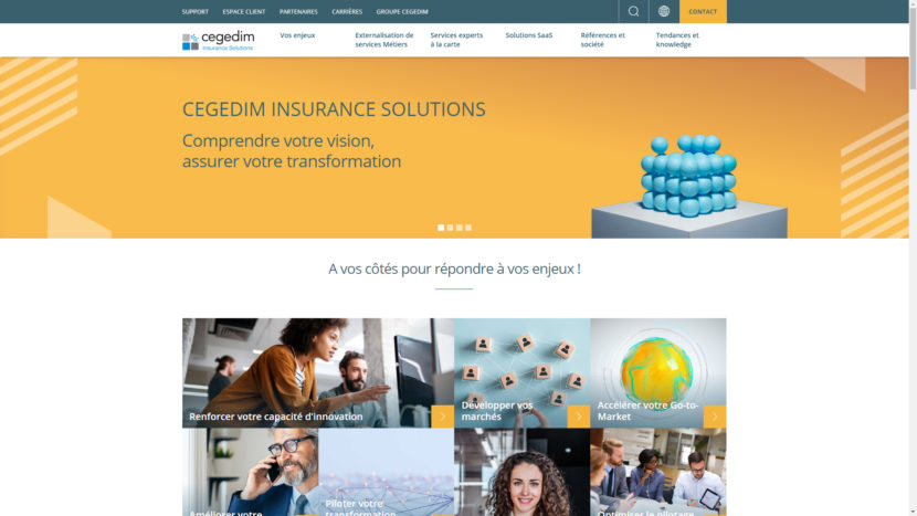 Nouveau site web de Cegedim Insurance Solutions
